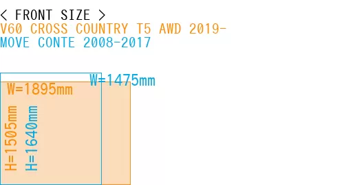 #V60 CROSS COUNTRY T5 AWD 2019- + MOVE CONTE 2008-2017